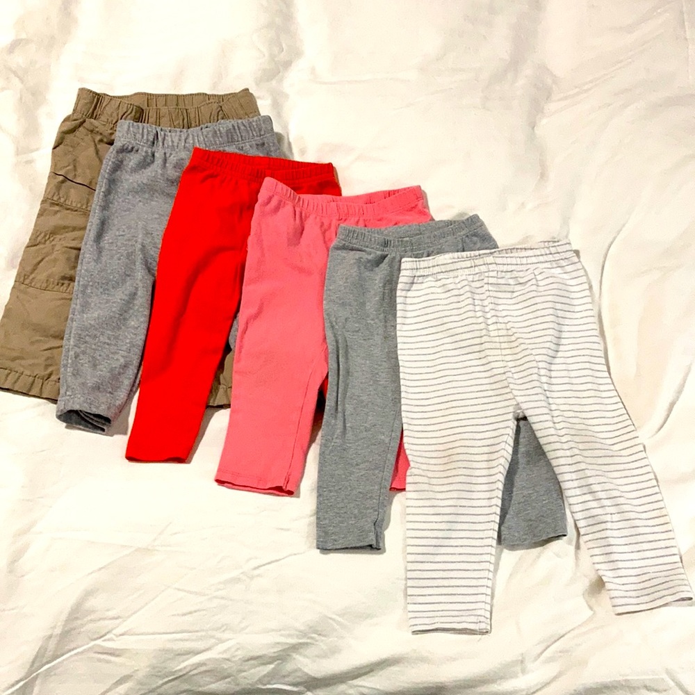 6-pack bundle of 12mo pants